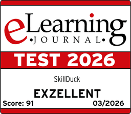 eLearning Journal Test 2026 – Note Exzellent, 91/100 Punkte
